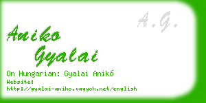 aniko gyalai business card